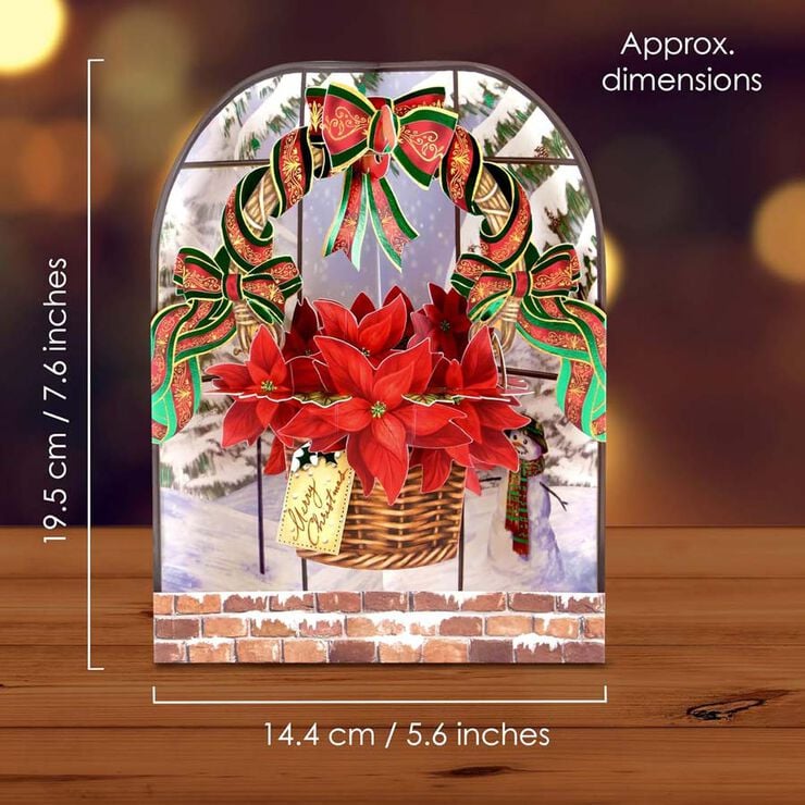 Postal Swing Navidad Flor de Navidad