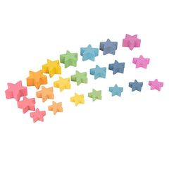 Estrellas de madera Rainbow