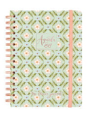 Agenda Finocam Flower Journal Setmana Vista Horitzontal 2027 Castell&agrave; Verd