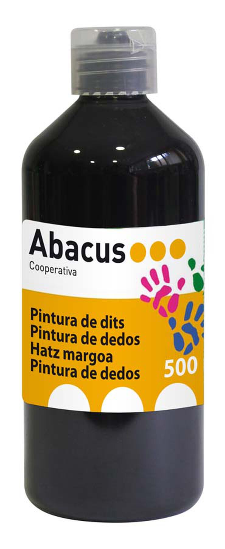 Pintura de dedos Abacus 500 ml negro