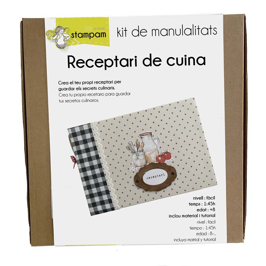 Kit de manualitats Receptari de Cuina Stampam