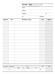 Talonario Apli Factura 1/4 doble catal&aacute;n 50 hojas