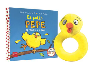 El pollo Pepe aprende a volar + sonajero El pollo Pepe aprende a volar + sonajero
