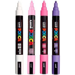 Marcadores Posca PC-5M dulces 4 colores