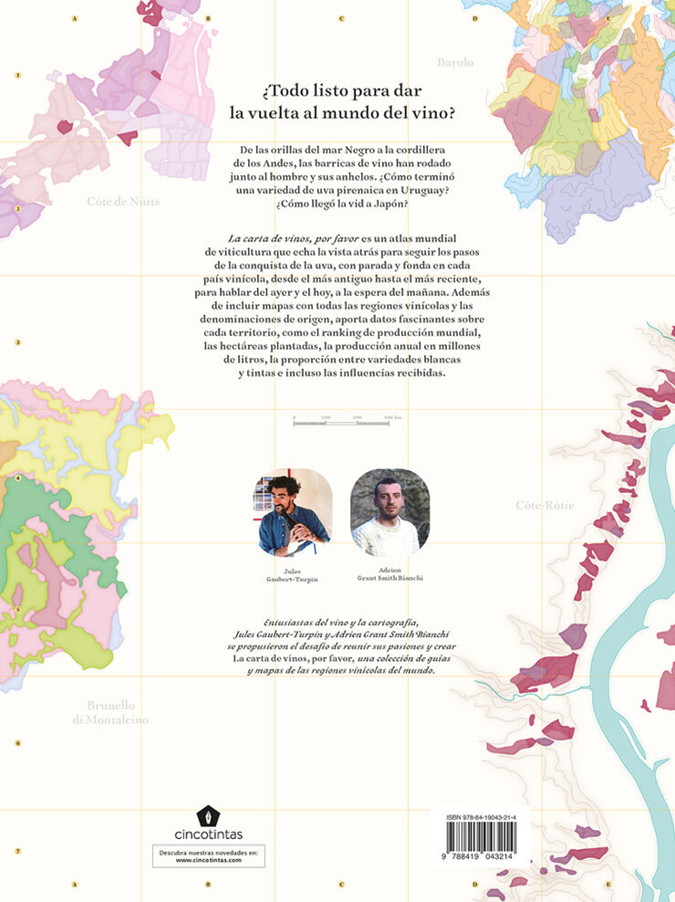 La carta de vinos, por favor. Nuevo atlas de las regiones vinícolas del mundo.