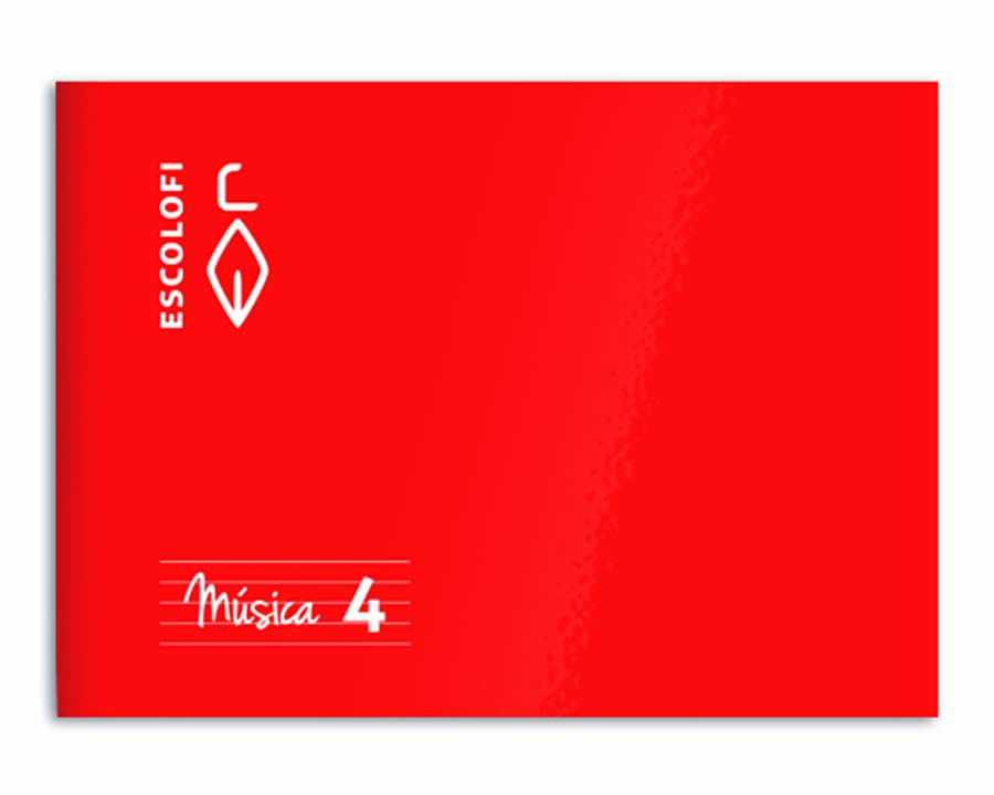 Llibreta de M&uacute;sica Escolofi A5 4 pentagrames