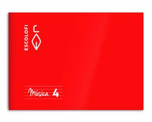 Llibreta de música Escolofi A5 4 pentagrames