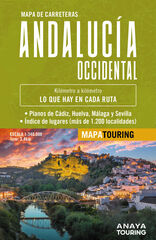 Mapa de carreteras de Andalucía occidental (desplegable), escala 1:340.000 Mapa de carreteras de Andalucía occidental (desplegable), escala 1:340.000