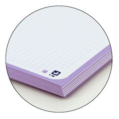Notebook Oxford EuropeanBook 1 Touch A4+ 80 fulls 5x5 malva