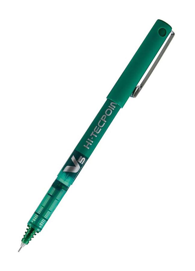 Rollers Pilot V5 Hi-Tecpoint verde 12u