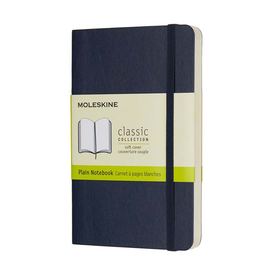 Libreta Moleskine Soft P Azul Liso