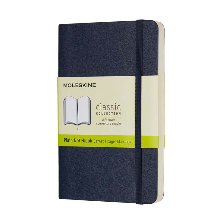 Libreta Moleskine Soft P Azul Liso