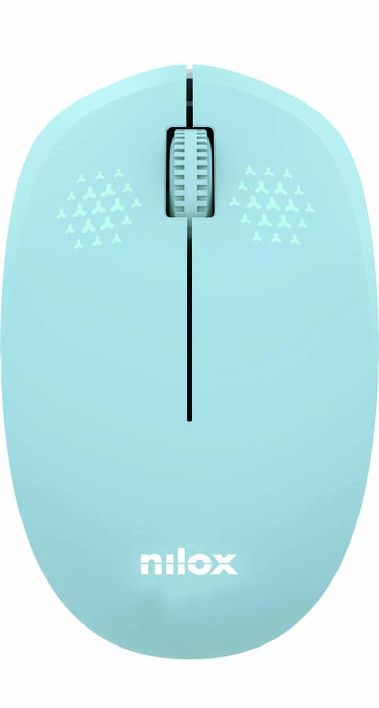 Rat&oacute;n inal&aacute;mbrico Nilox azul pastel