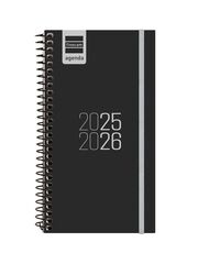 Agenda Finocam escolar espiral E9 sem/vista cat 2025-26 negro