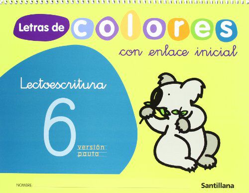 Lectoescritura 6 Letras Colores