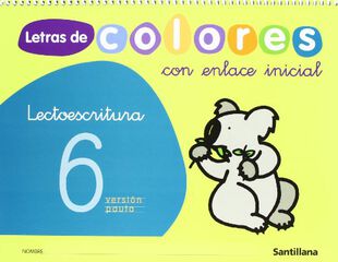 Lectoescritura 6 Letras Colores