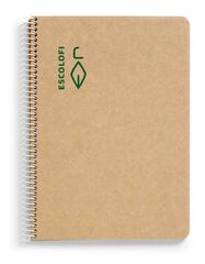 Llibreta espiral Escolofi reciclat A5 100 fulls 5x5 Llibreta espiral Escolofi reciclat A5 100 fulls 5x5