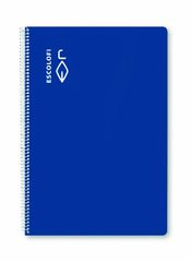 Libreta espiral Escolofi A4 80 hojas pauta milimetrada 2x4x8 azul