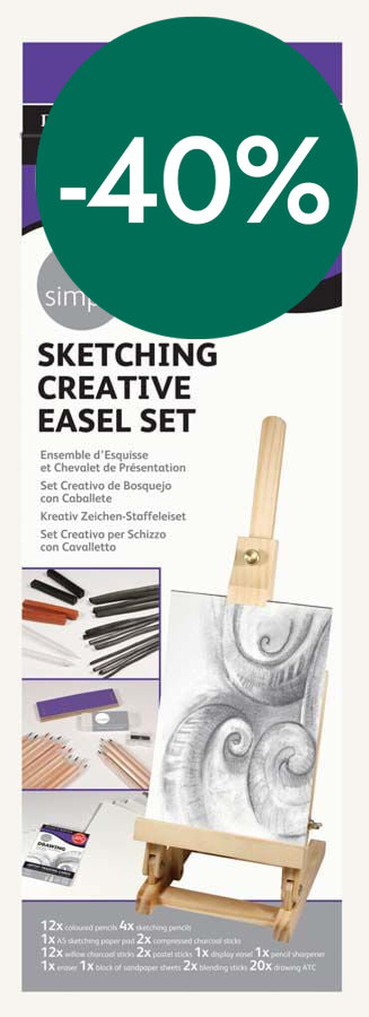 Set Esb&oacute;s Iniciaci&oacute; Daler-Rowney Simply