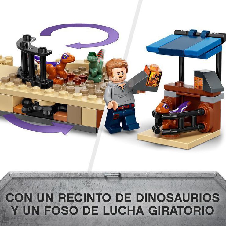 LEGO® Jurassic World Persecución en moto del dinosaurio atrocirraptor con mini figuras 76945