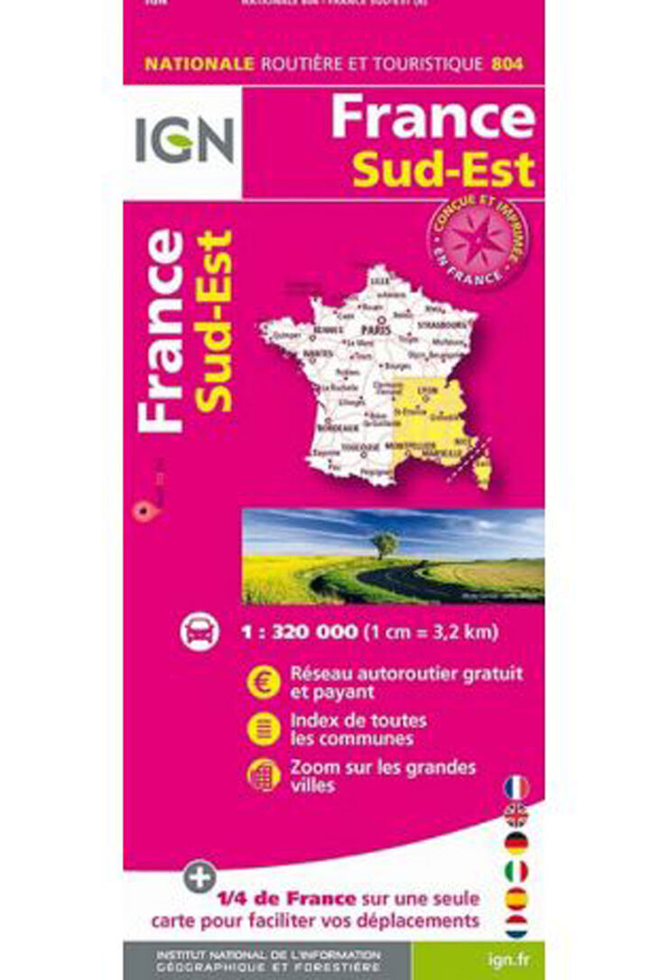 804 France Sus-Est 2020 1:320.000 -IGN