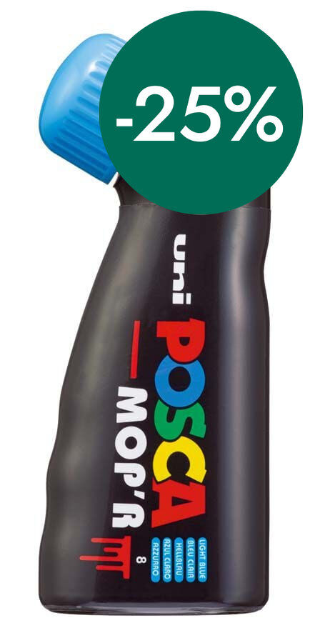 Retolador Posca Mop'r PCM-22 3-19mm blau clar