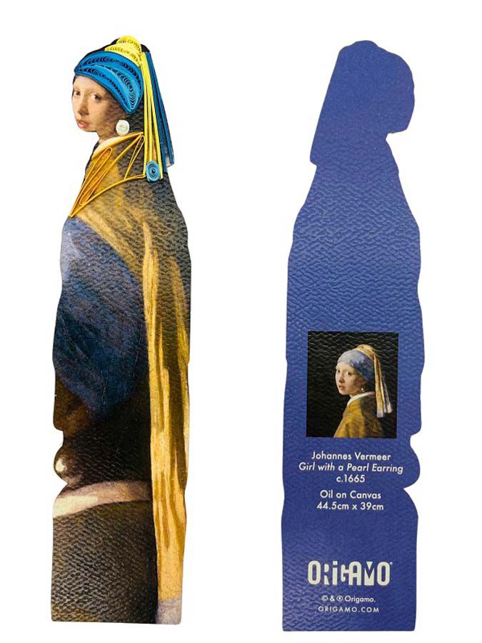 Punto de Libro Origamo La chica de la perla J. Vermeer