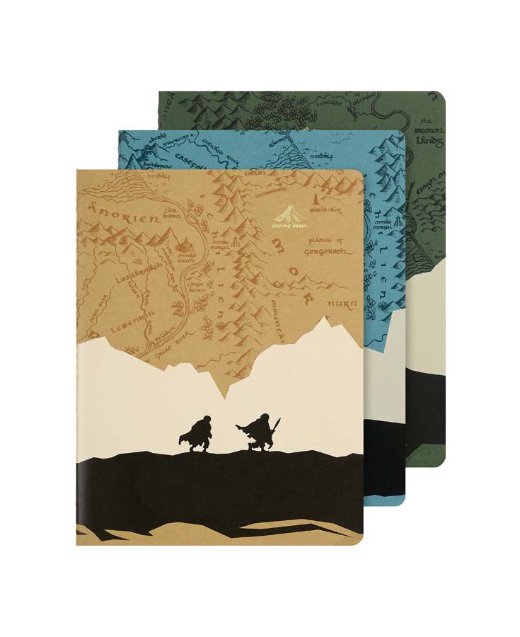 Pack de 3 libretas Moleskine XL El Se&ntilde;or de los Anillos