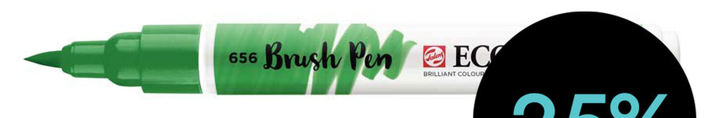Retolador Ecoline Brush Pen verd bosc 656