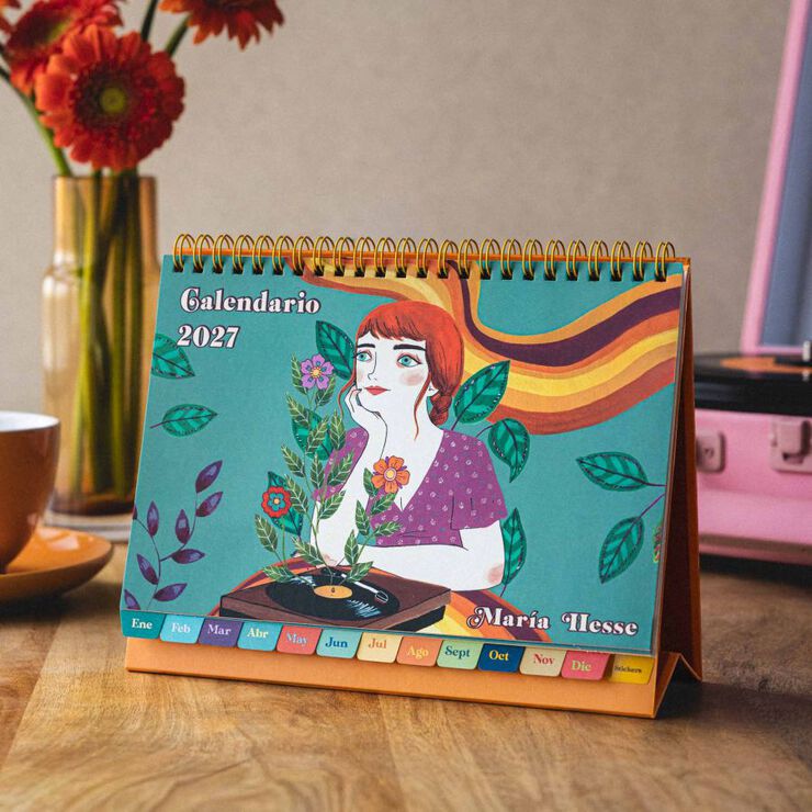 Calendario Sobremesa Tantanfan Castellano 2027 Maria Hesse