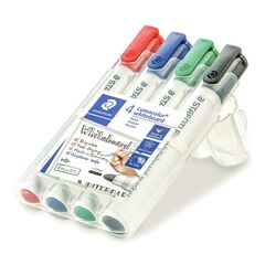 Retolador pissarra blanca Staedtler 2 mm 4 colores