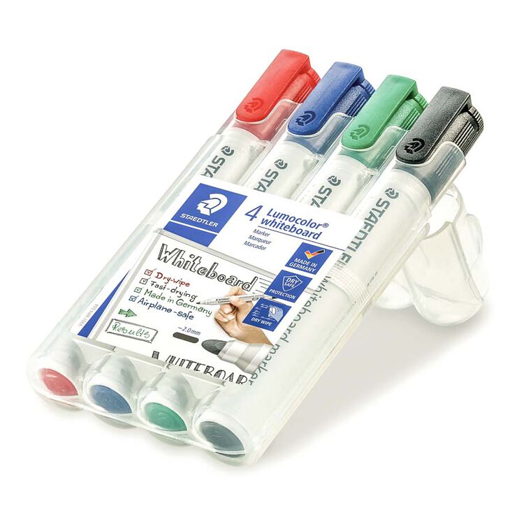 Retolador pissarra blanca Staedtler 2 mm 4 colores