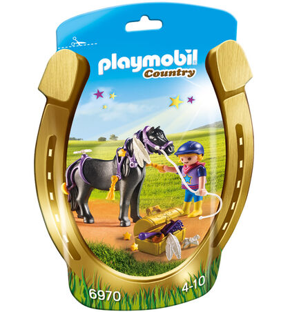 Figures Playmobil Country Genet amb poni estrella