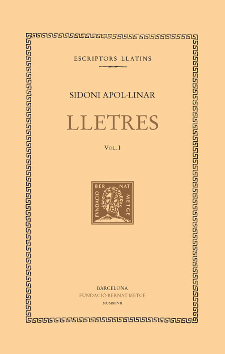 Lletres, vol. I (llibres I-III)