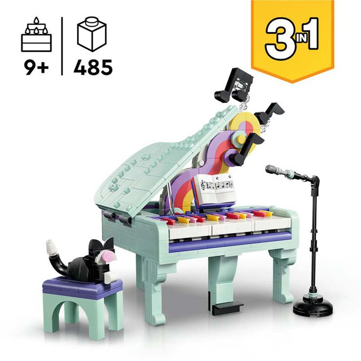 LEGO&reg; Creator Piano Decorativo Musical con Gato 31392