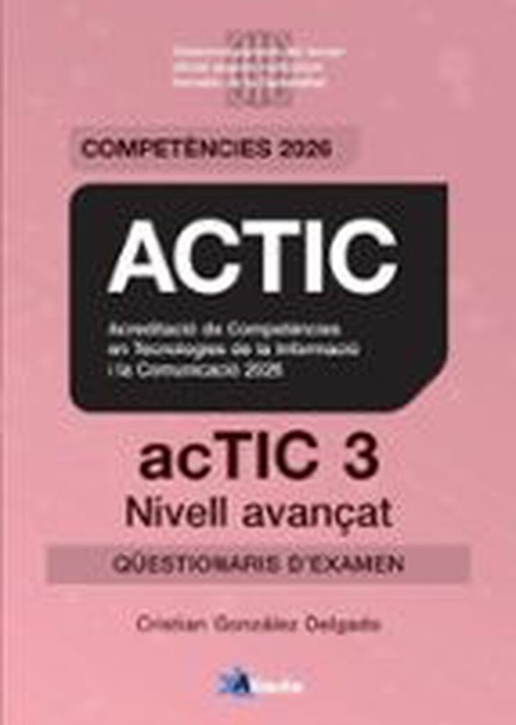 Certificat ACTIC 3 Q&uuml;estionaris