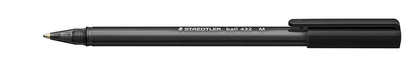 Bolígrafo Staedtler 432 M negro 10u