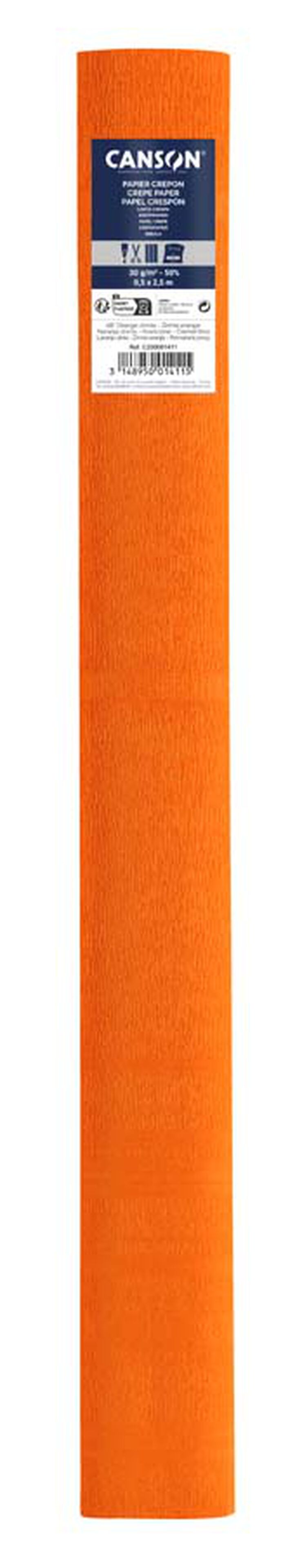 Paper Cresp&oacute; (Pinotxo) Canson rotlle 50x250cm taronja