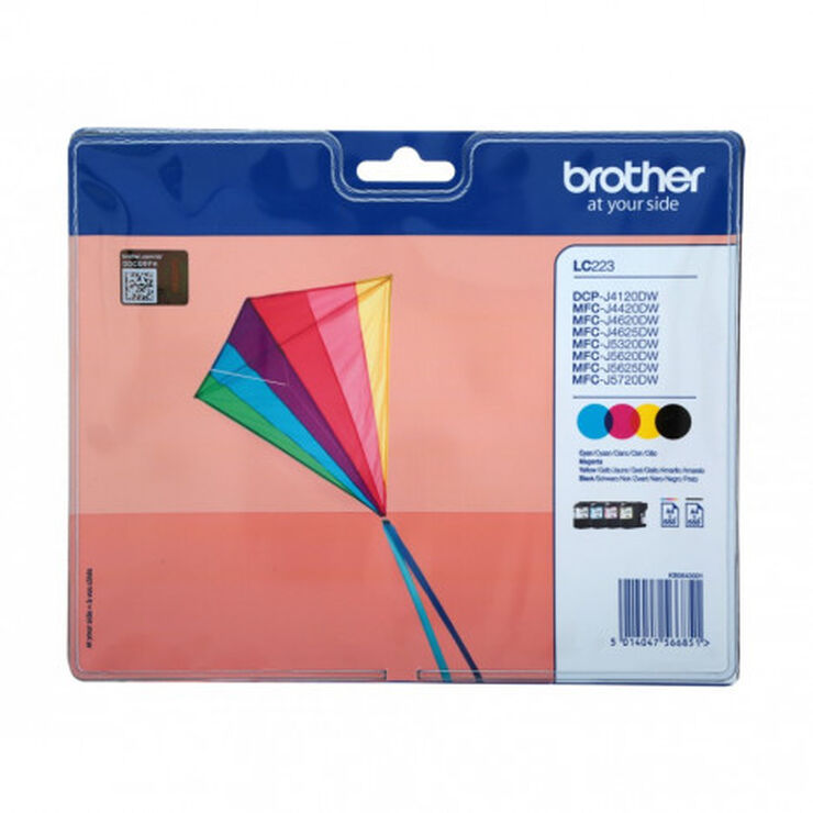 Cartucho original Brother Pack LC223 4Col - Ref. LC223VALBP