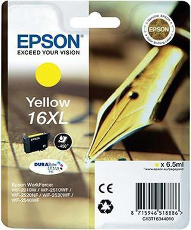 Cartucho original Epson T16XL amarillo - C13T16344012