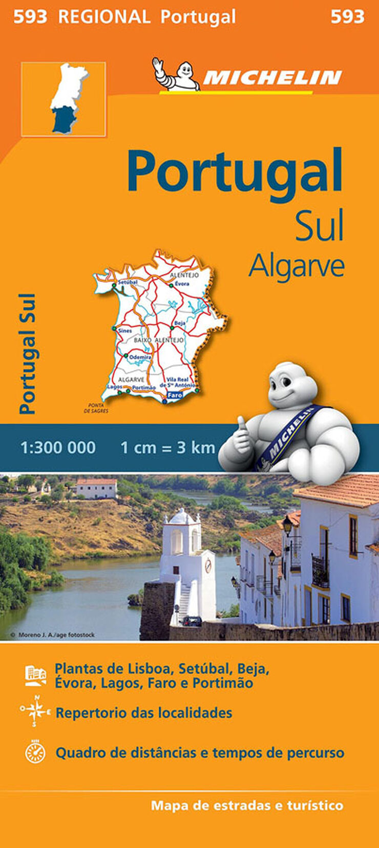 Mapa Regional Plegable 593 Portugal Sur Algarve