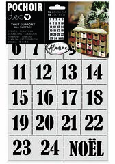 Plantilla Stencil 20x30cm Calendario Adviento Aladine