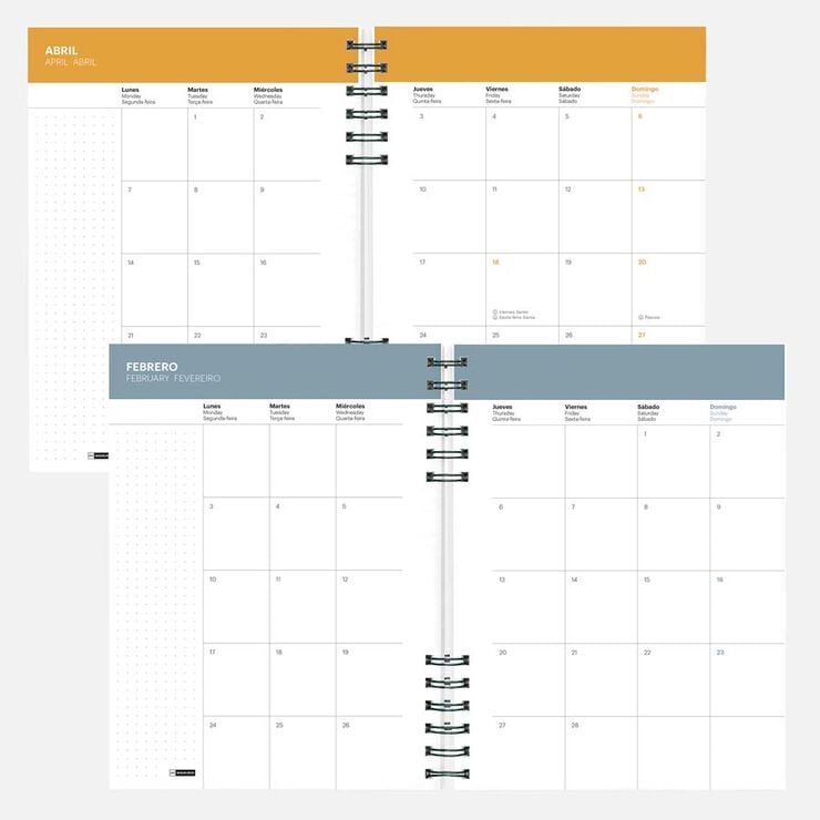 Agenda Miquelrius Plus W-O día/pág mult 2026 Basic gris