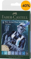 Pitt Artist Pen Faber-Castell The Blues 8 cues blaves