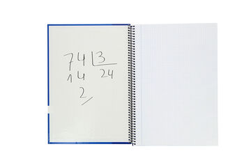 Notebook Oxford Folio 80F 4X4 A/M+Eraser Surtido