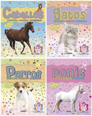Mascotas con pegatinas (4 ejemplares) Mascotas con pegatinas (4 ejemplares)