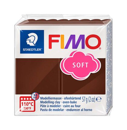 Pasta de modelar Fimo Soft Marrón Oscuro 57 gr