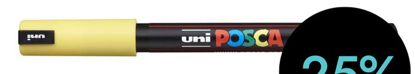 Rotulador Posca PC-1MR 0,7mm amarillo