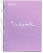 Notebook Miquelrius Emotions A4 80 fulls 5x5 lavanda