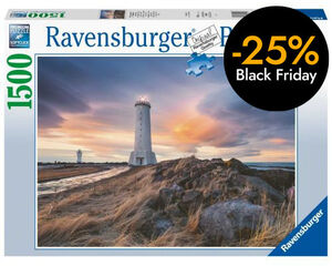 Puzle 1500 piezas Faro Akranes Islandia